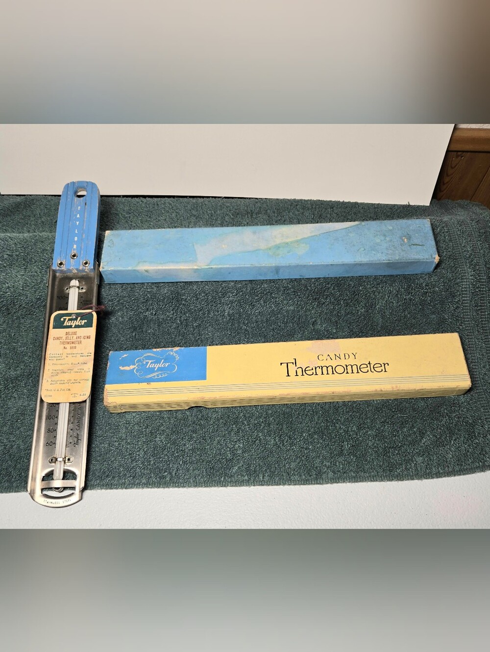 Vintage Taylor 5908 Candy Jelly Icing Thermometer Original Box & Tag